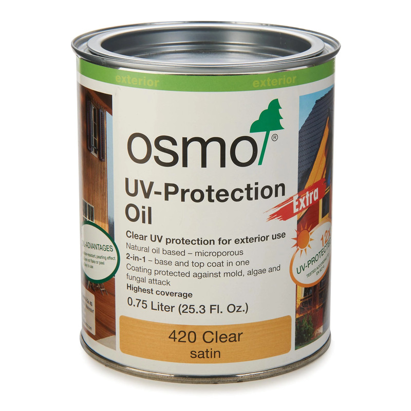UV Protection Oil - Satin - .75 L - Finish Color:Clear Extra
